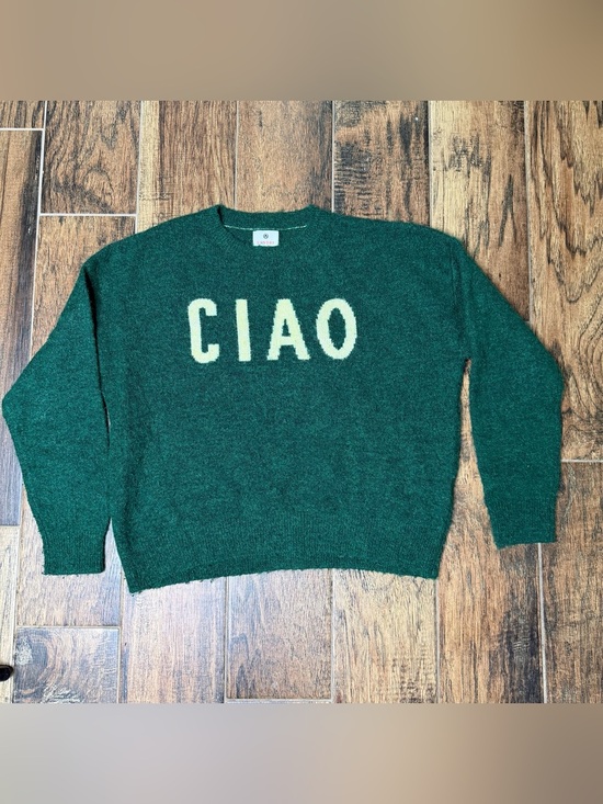 Sundry Sweaters - Sundry 'Ciao Crewneck Fuzzy Sweater Pullover Size Small